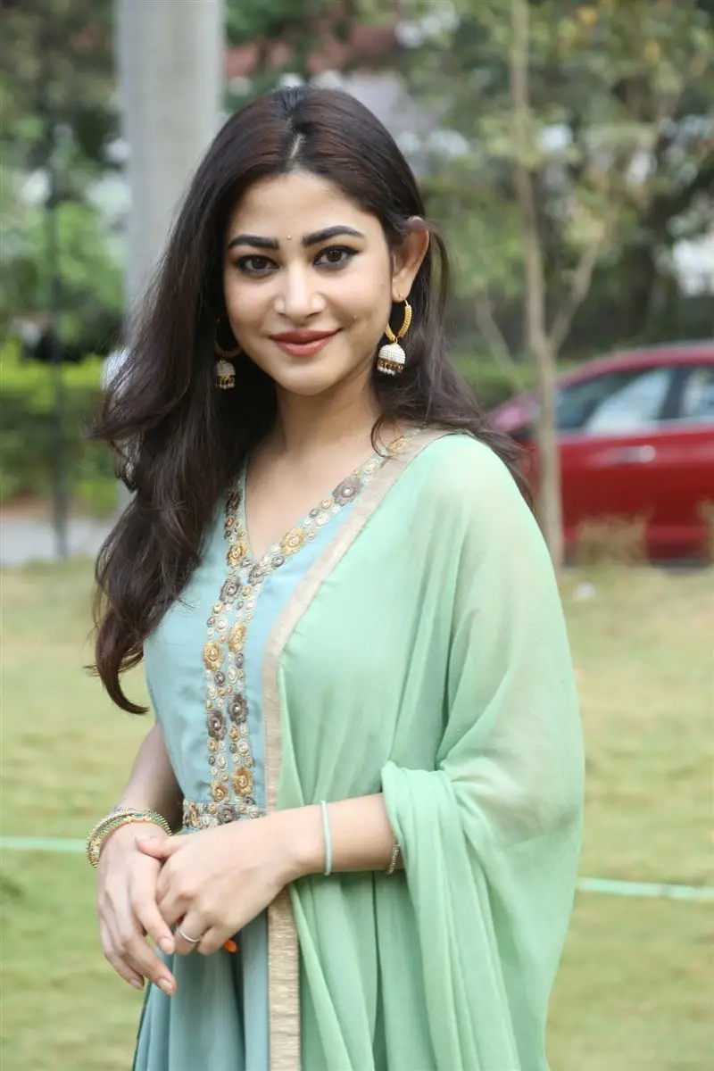 Telugu Girl Sonu Thakur In Sleeveless Green Gown